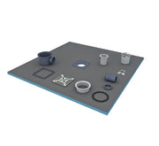 Wetroom Shower Tray Kit Centre Drain