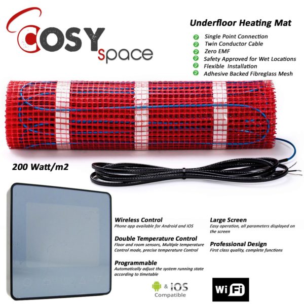 Electric Underfloor Heating Mat 200W/m2